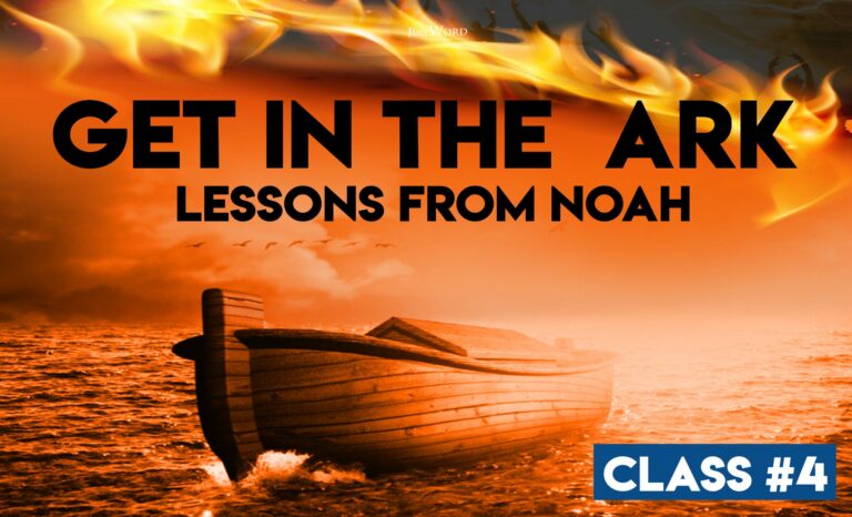 Get In The Ark: Lessons from Noah
