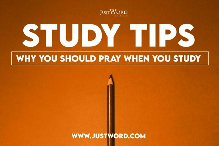 Why You Should Pray When You Study