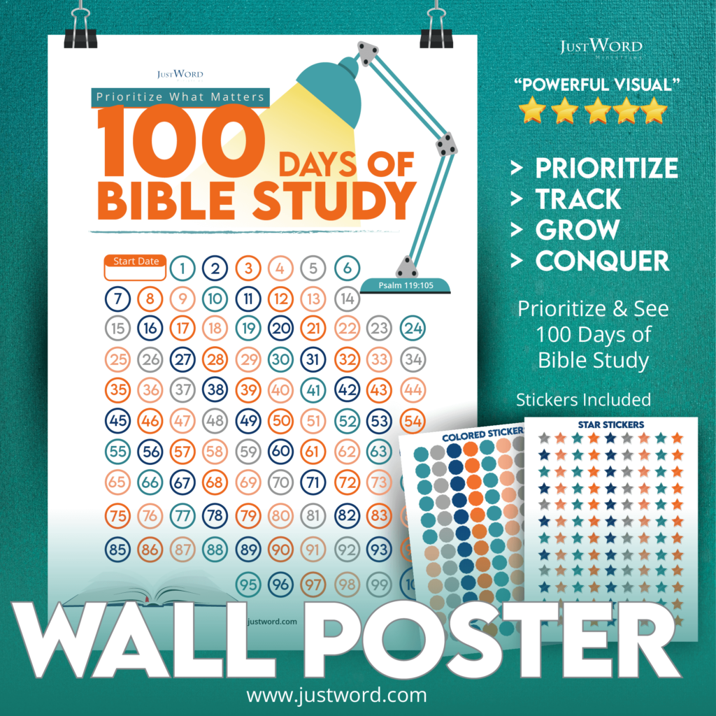 100 Days of Bible Study Poster
