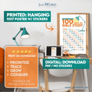 100 Days of Bible Study Poster