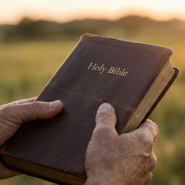 Holding the Bible