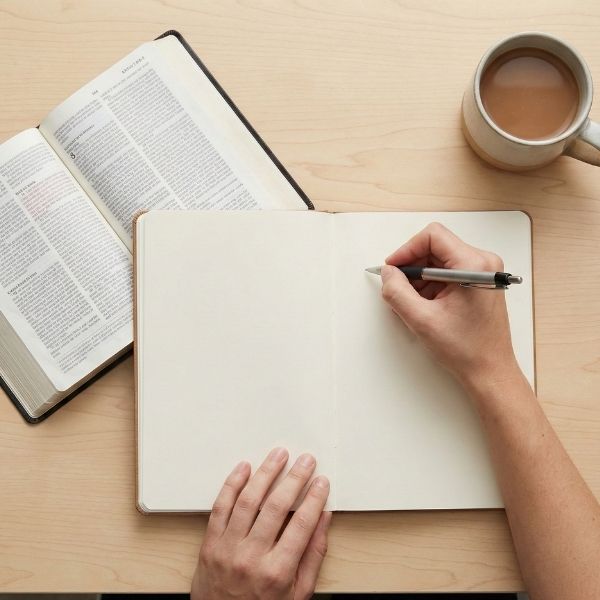 Taking notes while reading the bible