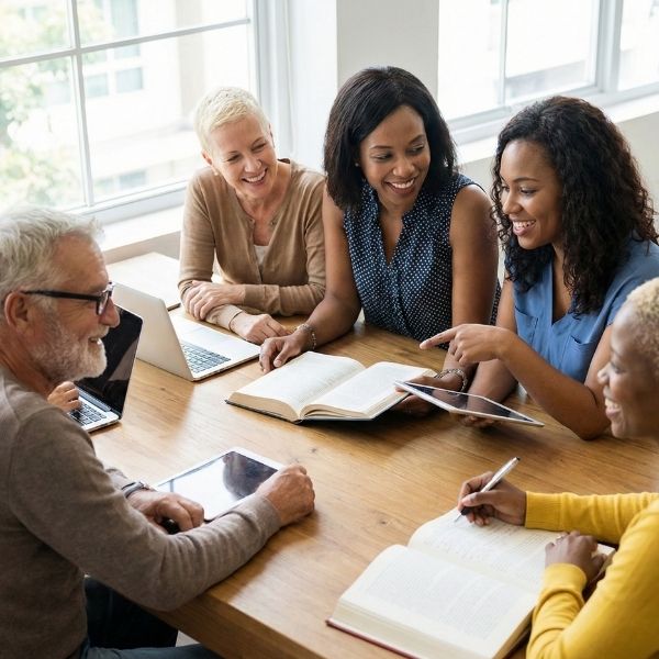Bible study session