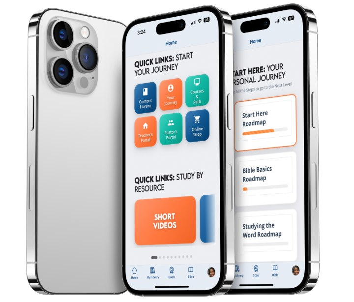 The Just Word Academy app on phone