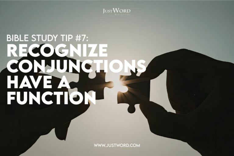 Study Tip #7: Recognize Conjunctions Have a Function