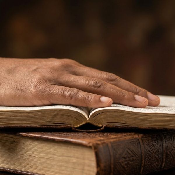 person reading the Bible