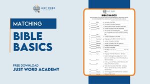 Bible Basics Matching